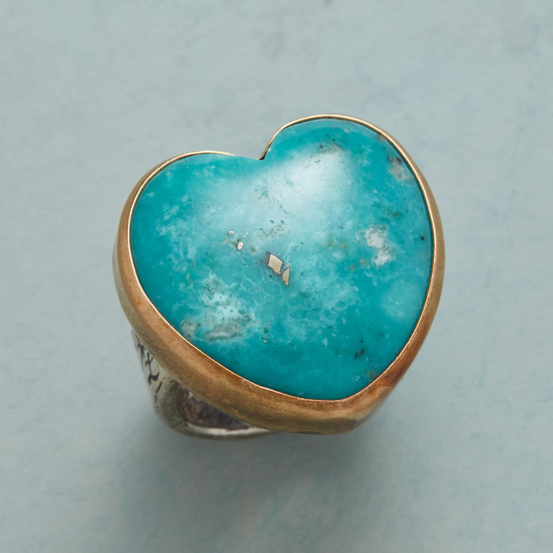 Premium Turquoise Heartbeat Ring