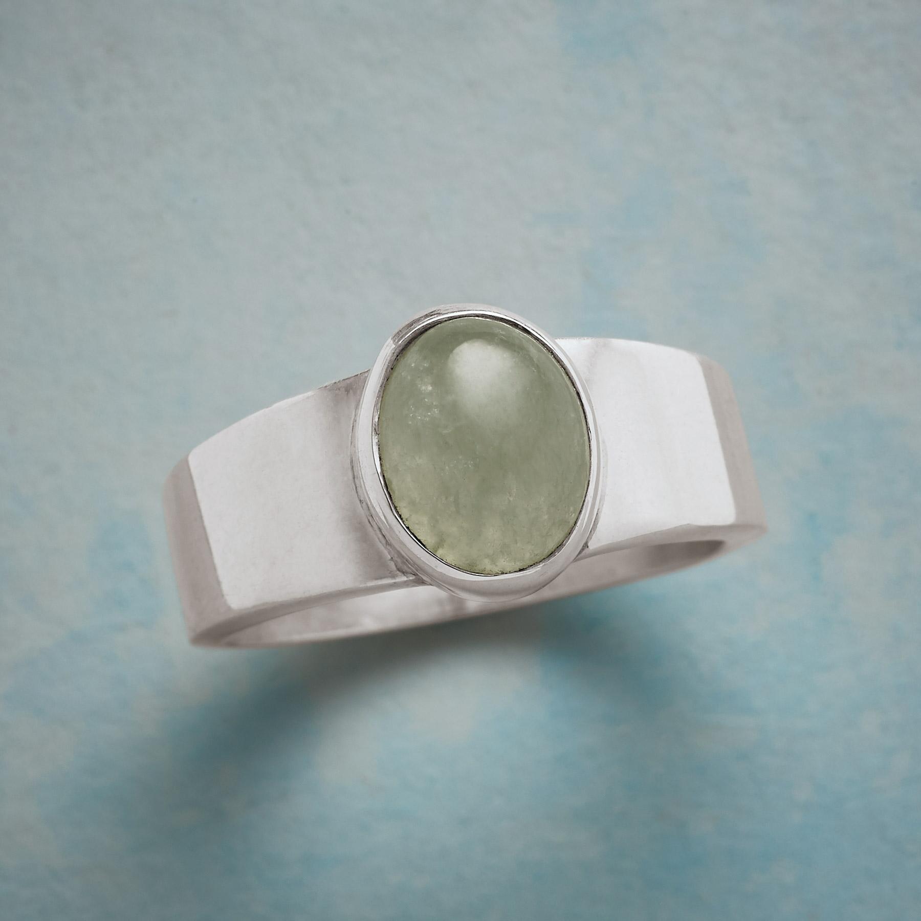 Premium On The Square Jade Ring