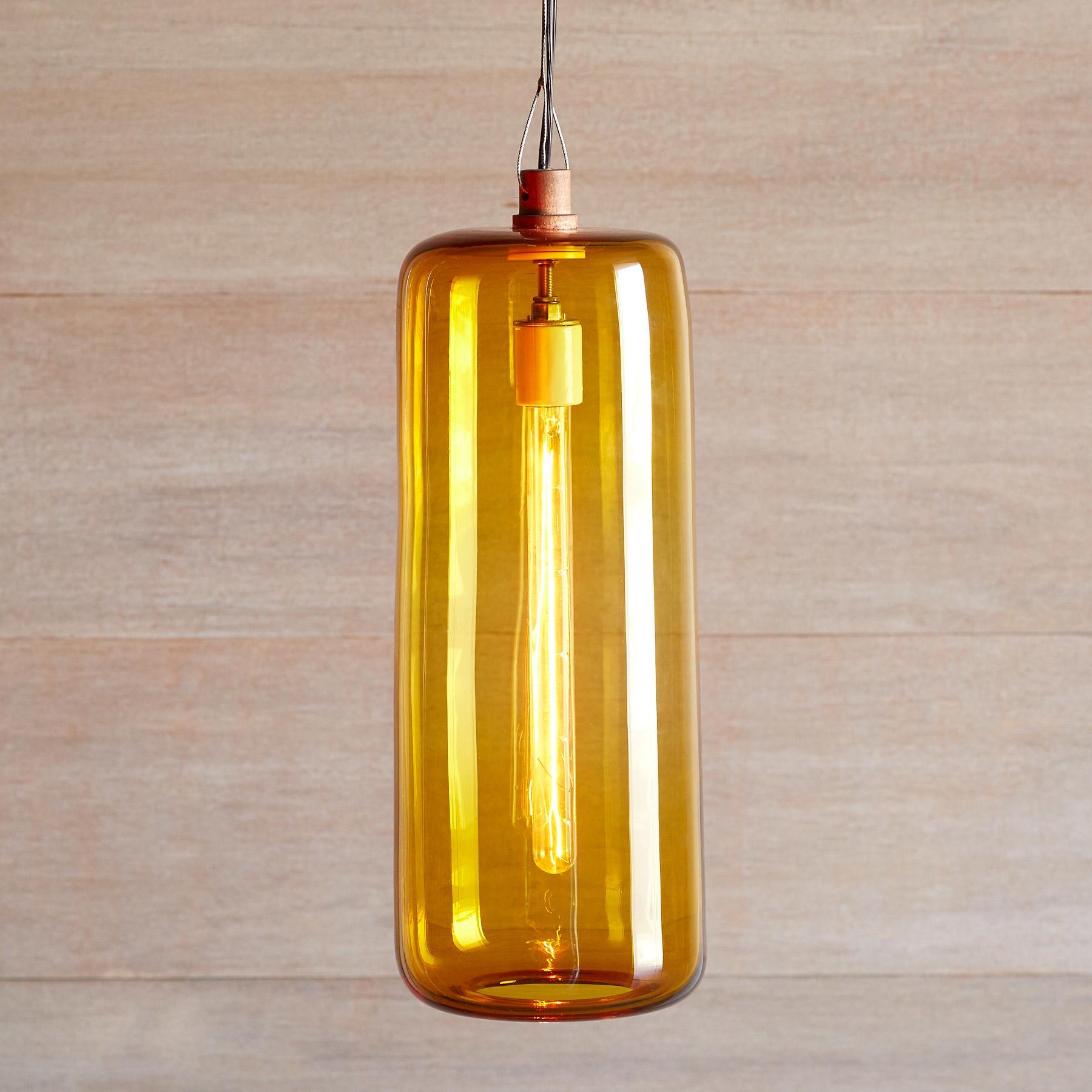 Premium Salon Glass Cylinder Pendant