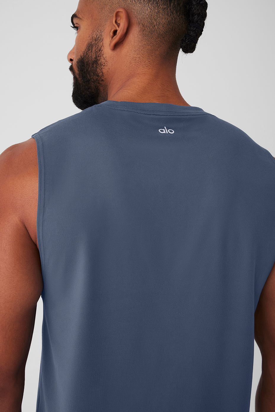 Ultimate Conquer Muscle Tank - Bluestone