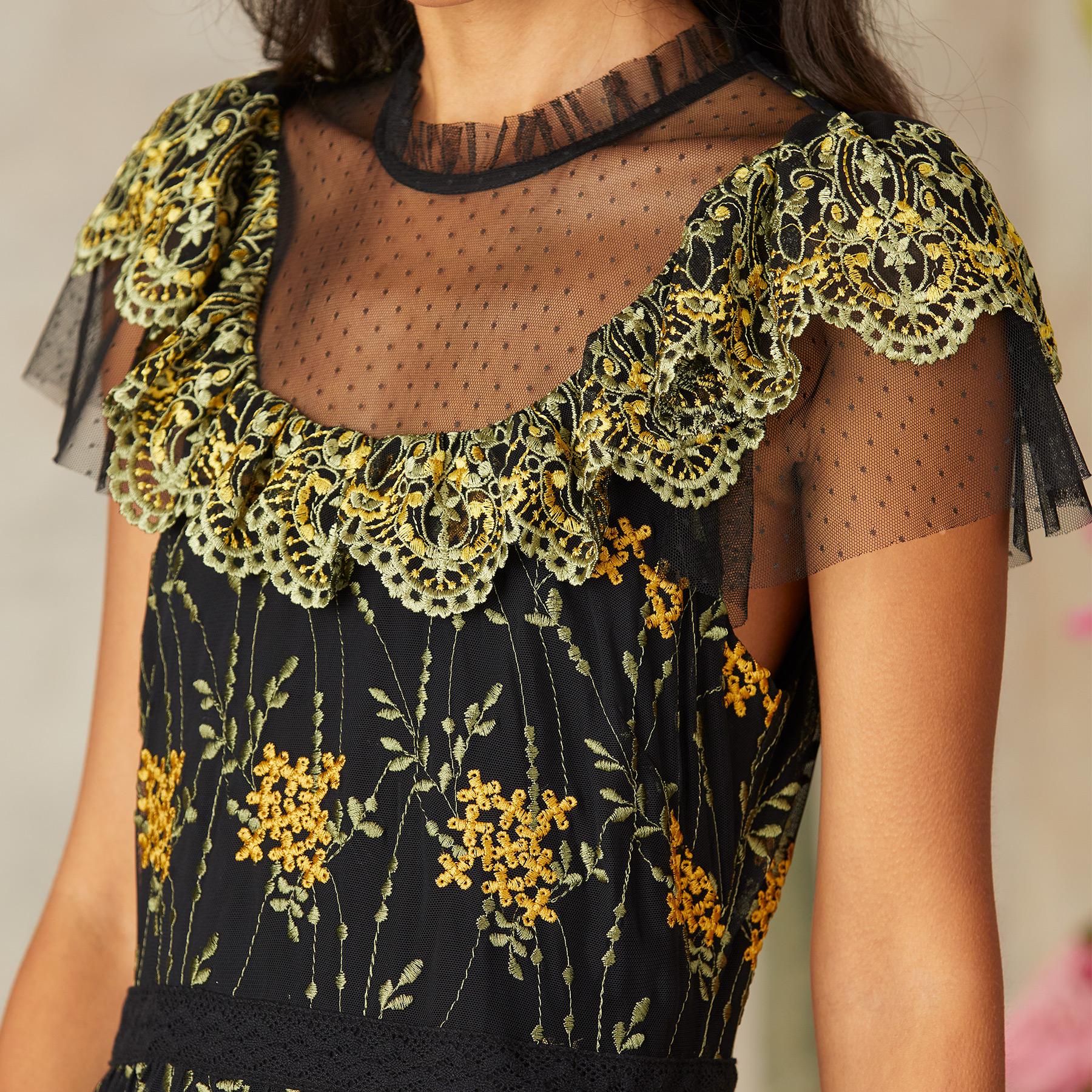 Premium Hillary Embroidered Dress