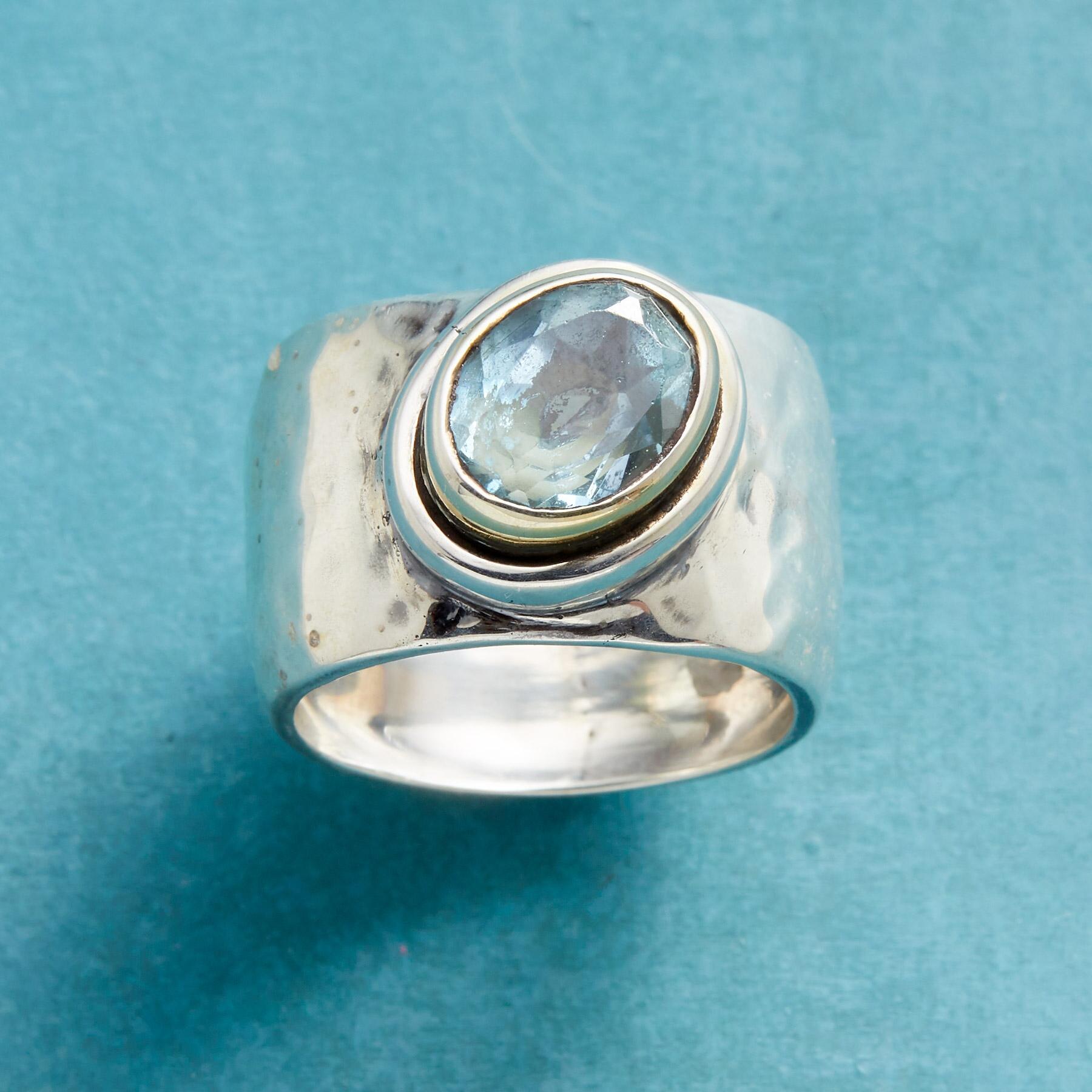 Exquisite Tipsy Topaz Ring