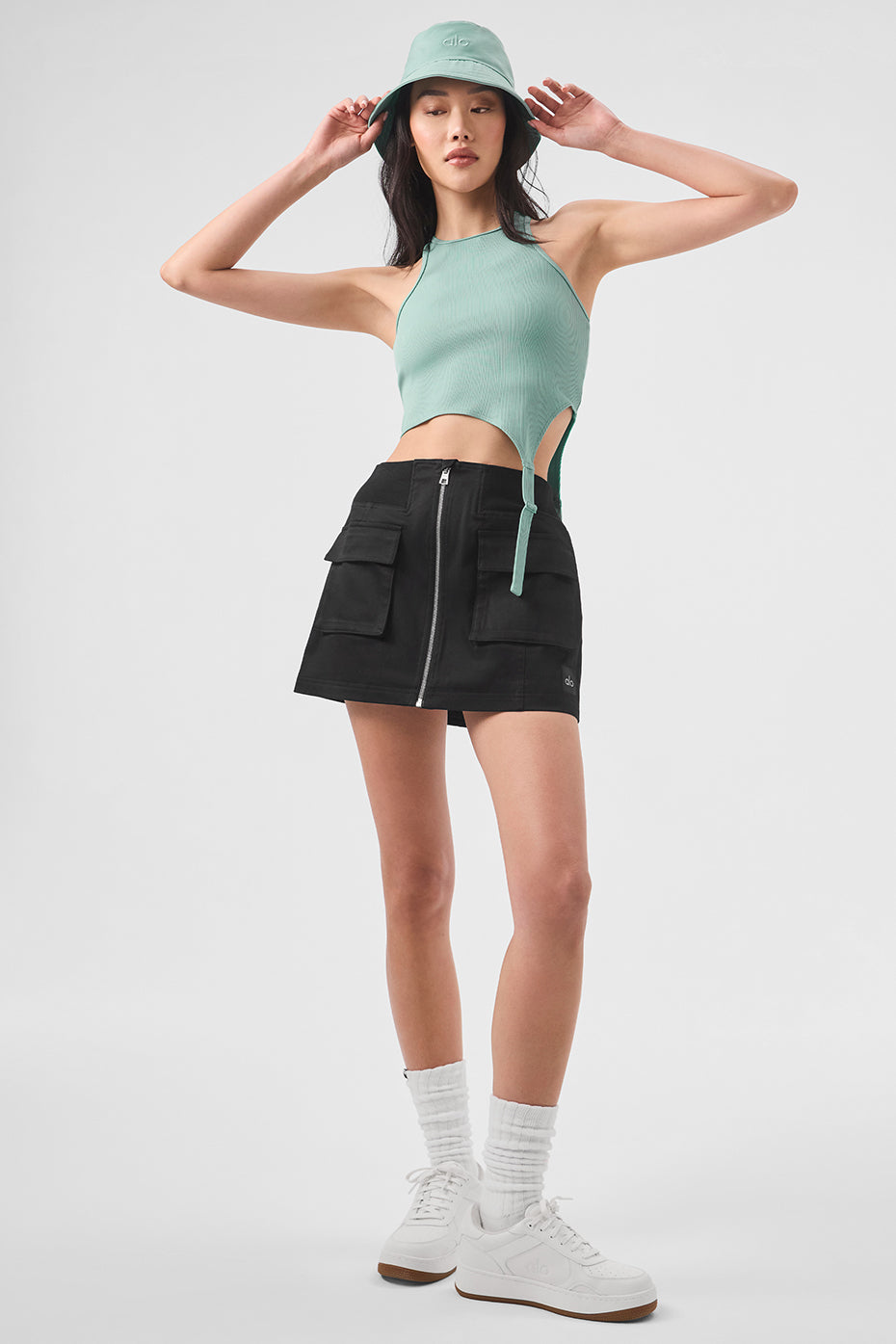 Premium Alosoft Ribbed Revelation Tank - Botanical Green