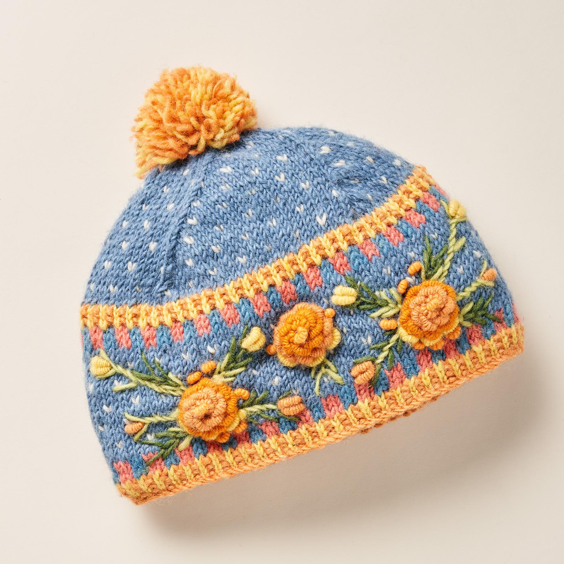 Premium Frosty Blooms Beanie