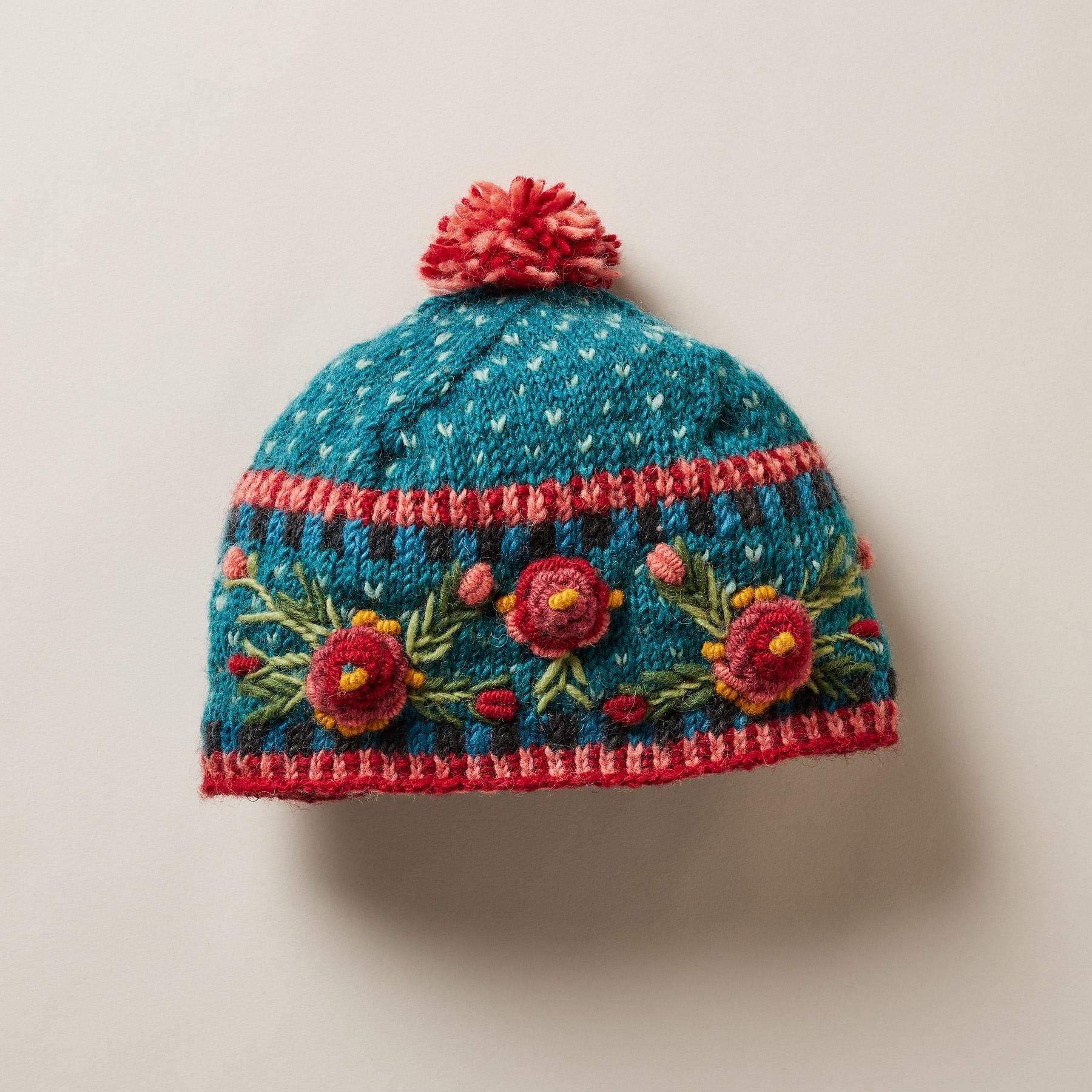 Premium Frosty Blooms Beanie
