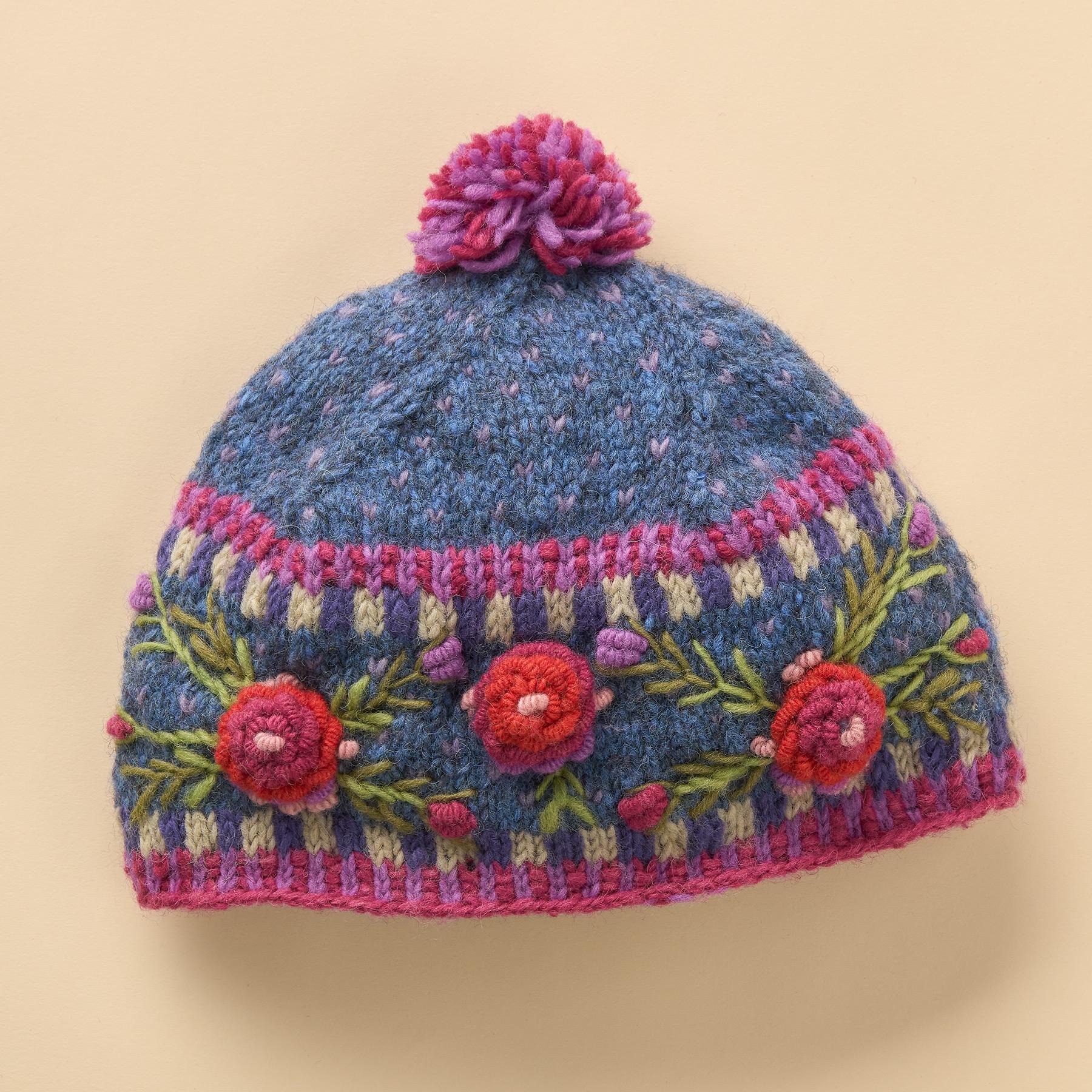 Premium Frosty Blooms Beanie