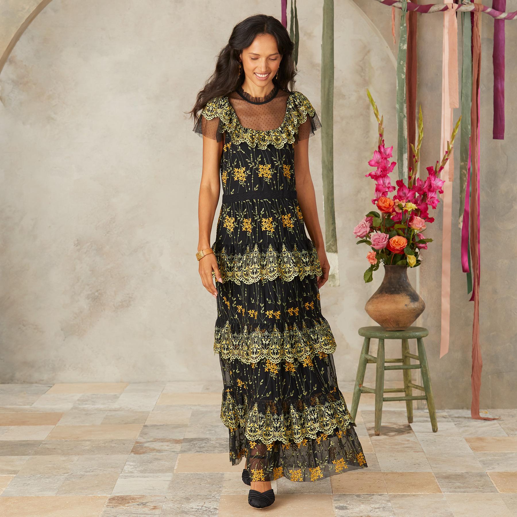 Premium Hillary Embroidered Dress