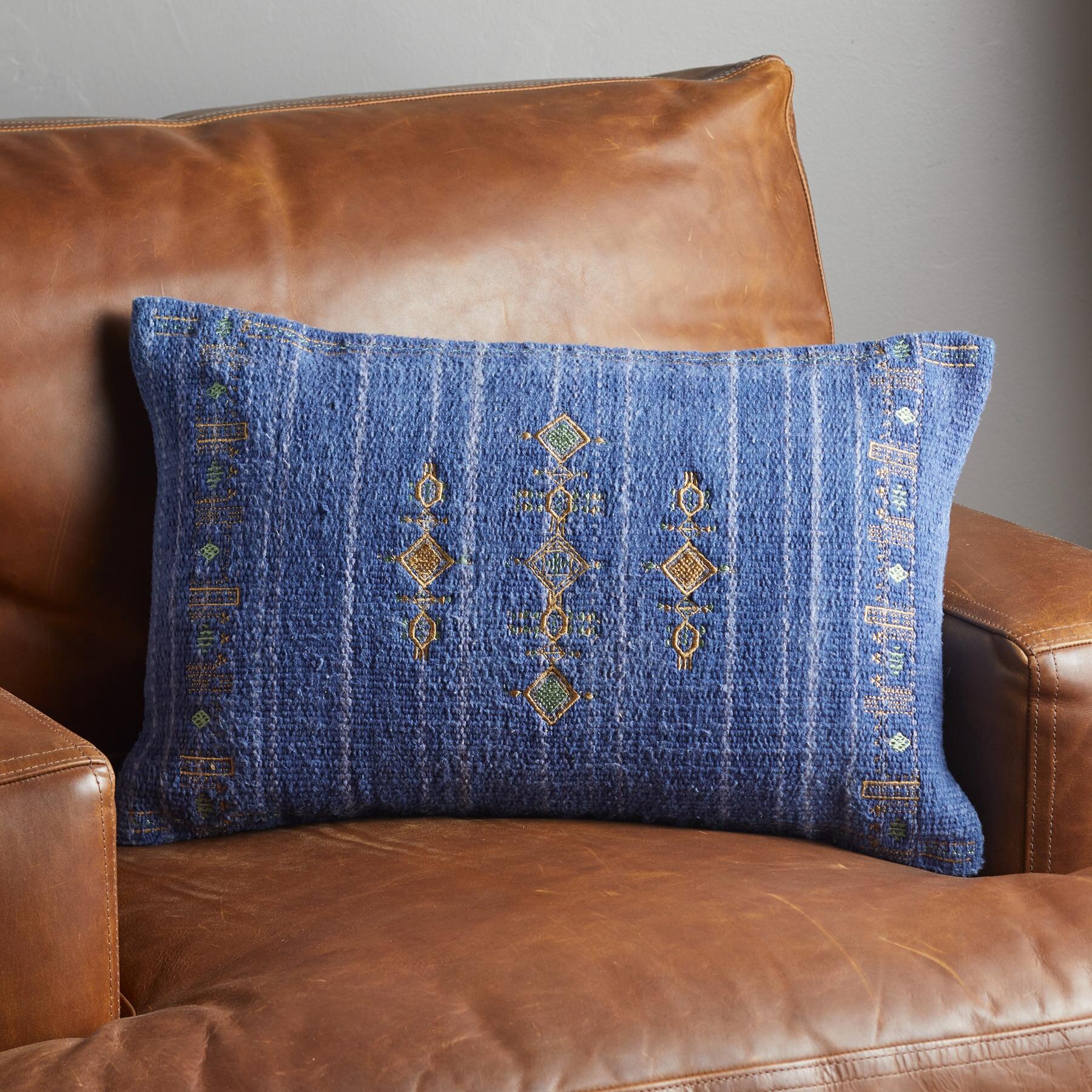 Premium Sunset Ridge Navy Pillow