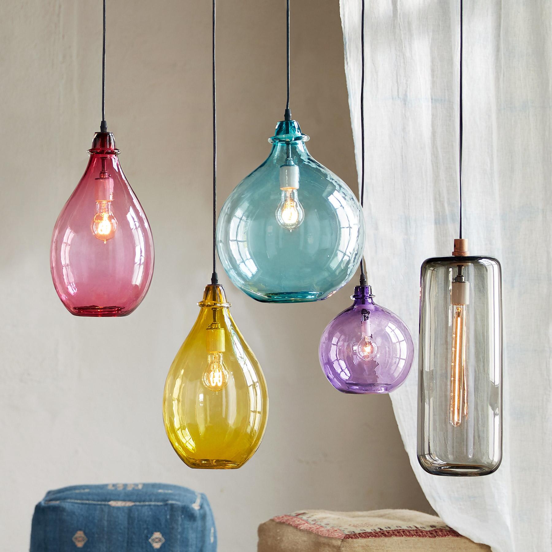 Premium Salon Glass Cylinder Pendant