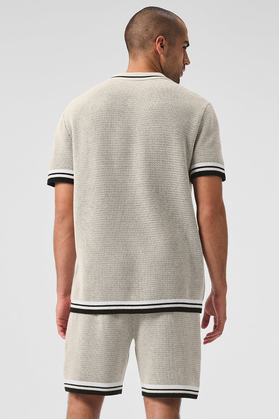 Premium Sports Club Sweater Knit Polo - Bone