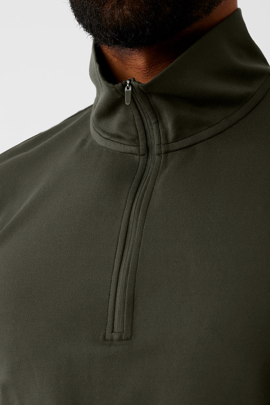 Ultimate Conquer 1/4 Zip Reform Long Sleeve - Stealth Green