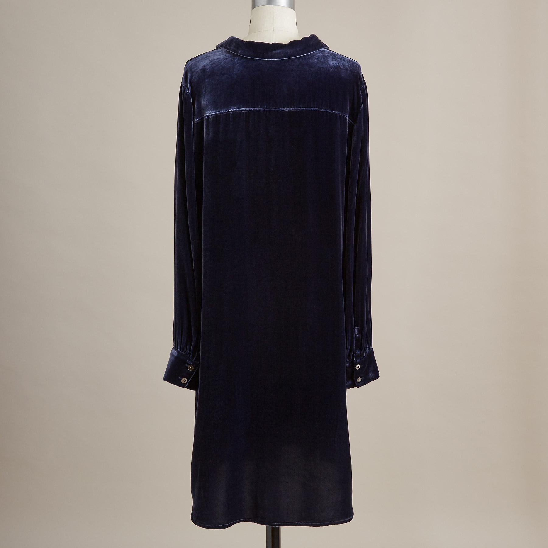 Premium Hendrix Velvet Shirtdress for Petite