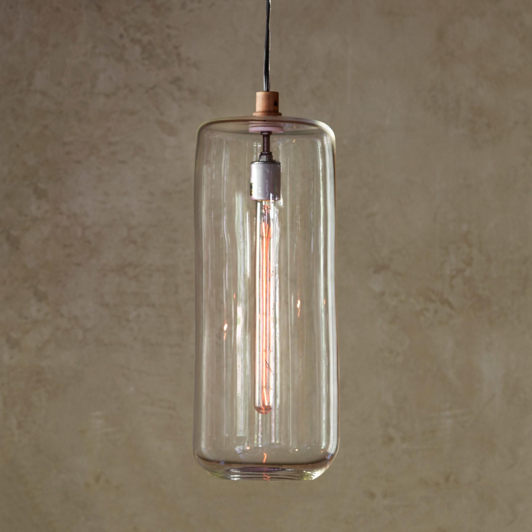 Premium Salon Glass Cylinder Pendant