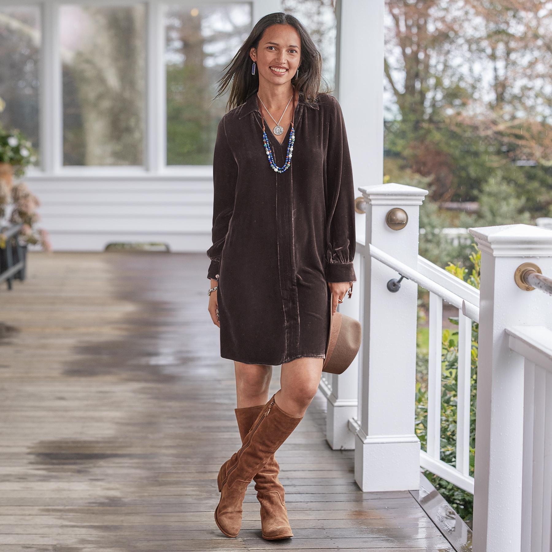 Premium Nia Velvet Dress