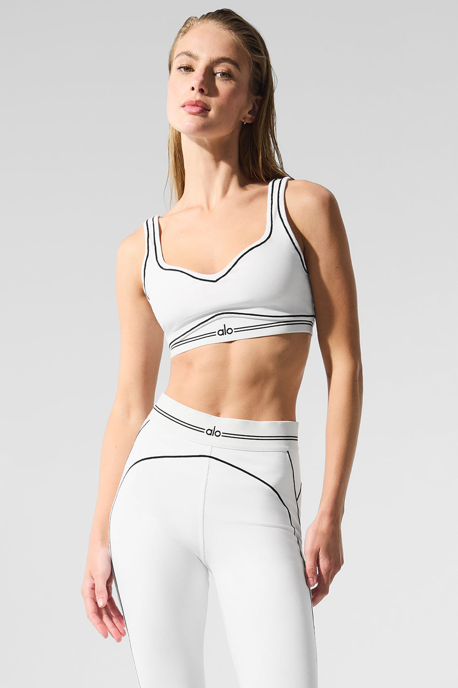 Premium Airbrush Heart Throb Bra - White/Black