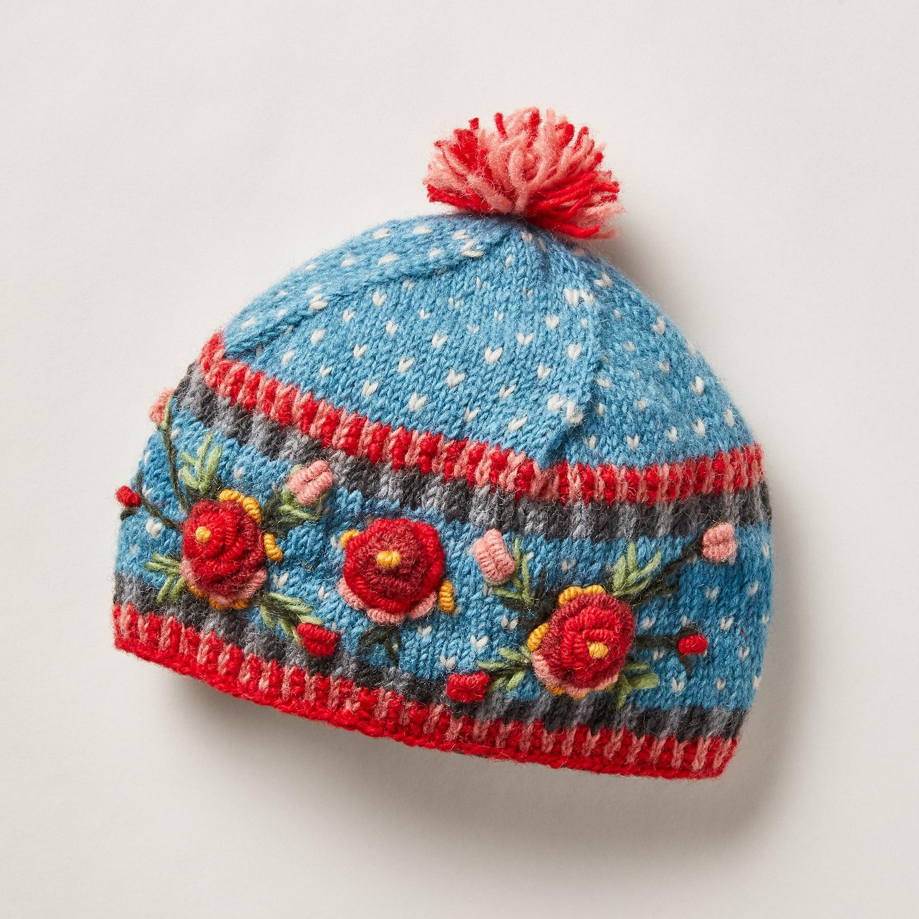 Premium Frosty Blooms Beanie