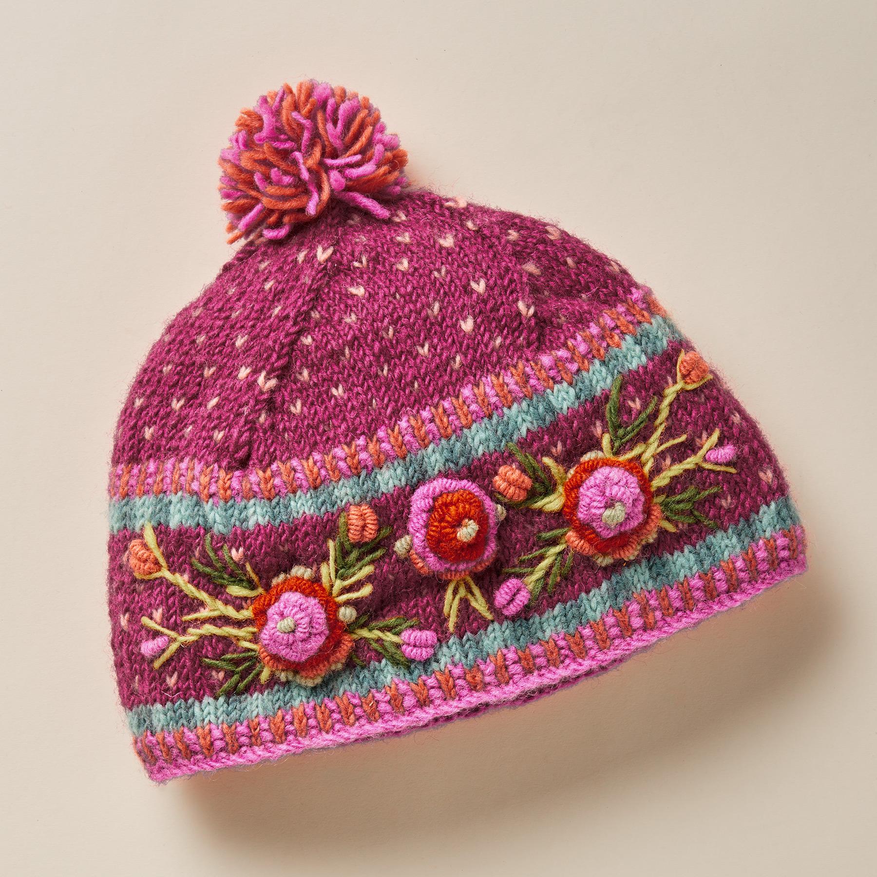 Premium Frosty Blooms Beanie