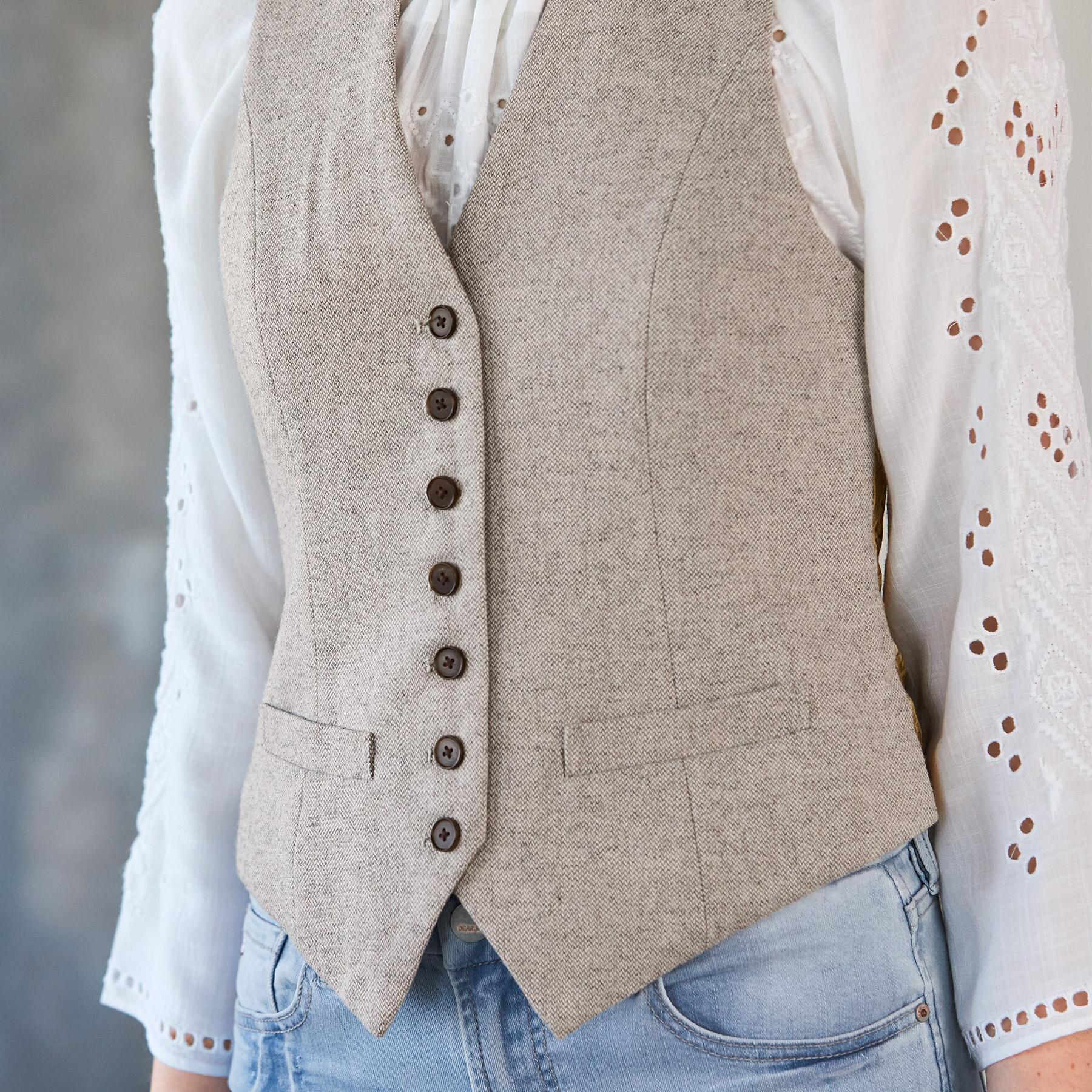 Premium Men's Tweed Vest