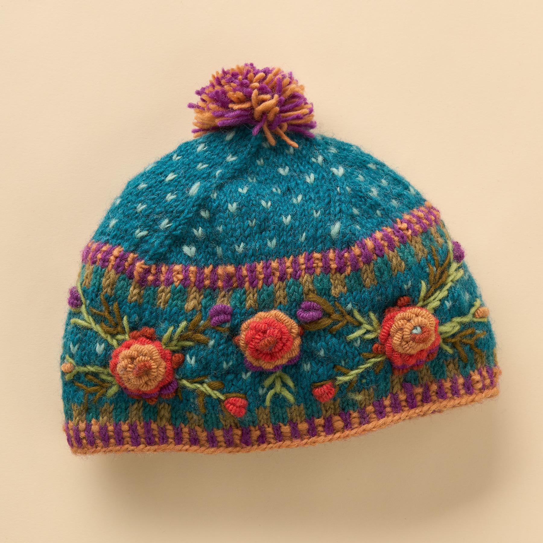 Premium Frosty Blooms Beanie