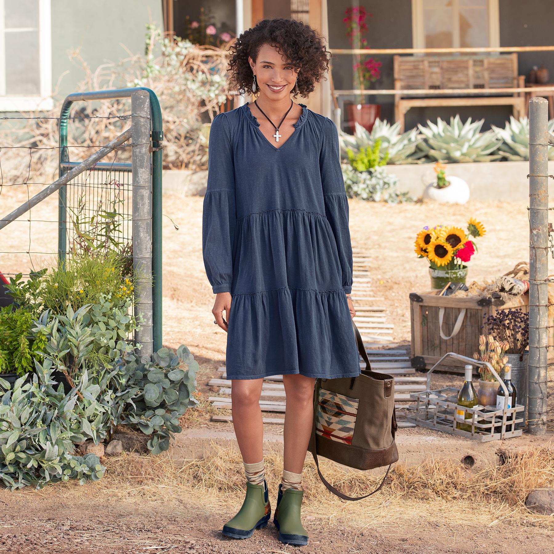 Premium Iris Tiered Dress