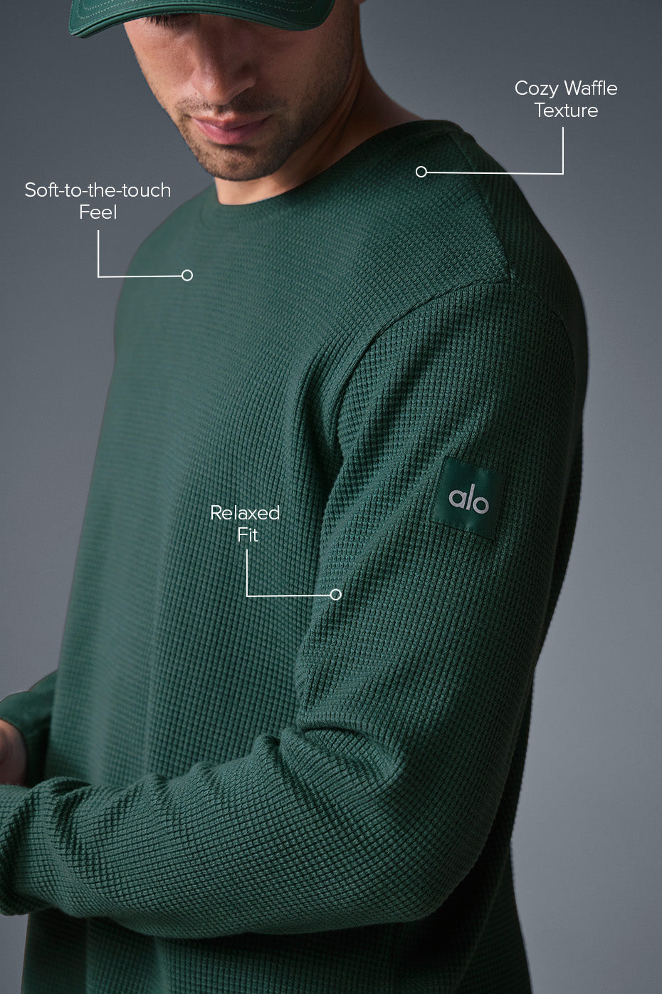 Premium Winter Ivy Elevate Waffle Long Sleeve Crew