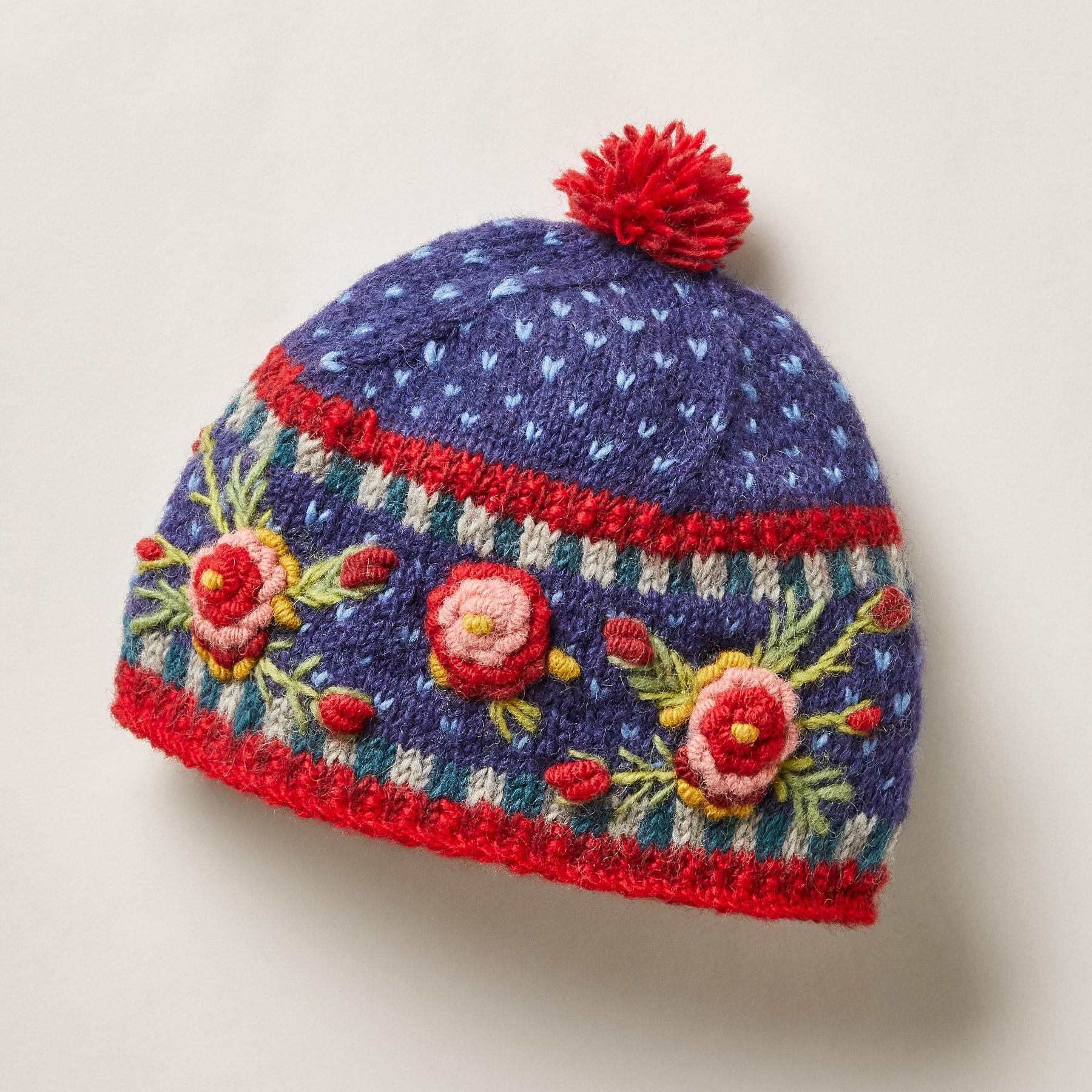 Premium Frosty Blooms Beanie