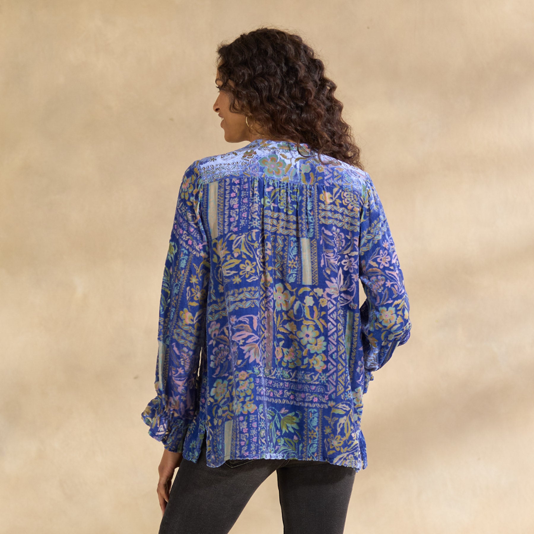 Premium Joasie Burnout Velvet Petite Top